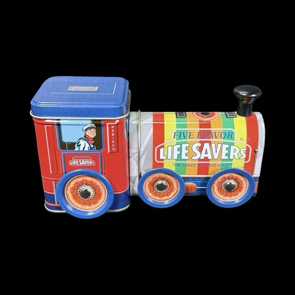Vintage 1997 Life Savers Train Engine Candy Tin Nabisco‎ [Empty]